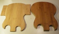 bamboo guitar body 2 layer