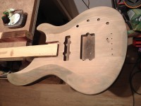 po zaschnutí mechový finiš, částečně už nahrubo obroušeno