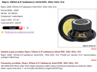 30W subbasový reproduktor